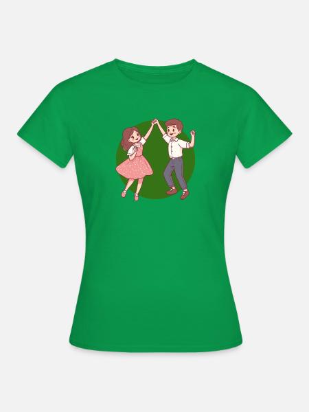 Tanzpaar Tanzen - Frauen T-Shirt - Kelly Green