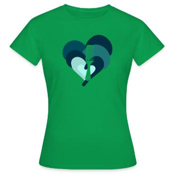 Peigne de coiffeur - T-shirt Femme - vert - Devant - AI Model Female 172 dark (172cm)