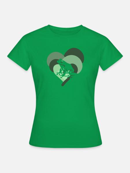 Frosch Quark Laubfrosch - Frauen T-Shirt - Kelly Green