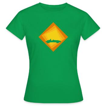 Piste de course de réglage à la dérive - T-shirt Femme - vert - Devant - AI Model Female 172 dark (172cm)