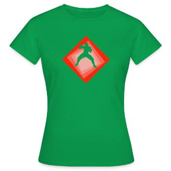 MMA Jiujitsu d’arts martiaux mixtes - T-shirt Femme - vert - Devant - AI Model Female 172 dark (172cm)