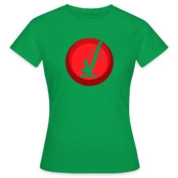 Construction site crane operator client - Women's T-Shirt - kelly green - Front - AI Model Female 172 dark (172cm)