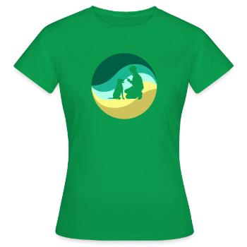 Hundeerziehung Hundeerzieher - Frauen T-Shirt - Kelly Green - Vorne - AI Model Female 172 dark (172cm)