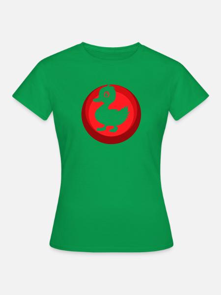 Enten Entchen Quak - Frauen T-Shirt - Kelly Green