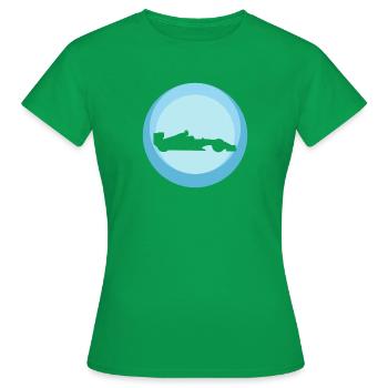 Turbo de course automobile - T-shirt Femme - vert - Devant - AI Model Female 172 dark (172cm)
