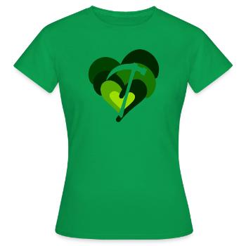 Mineur de pioche Miner - T-shirt Femme - vert - Devant - AI Model Female 172 dark (172cm)