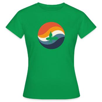 Autoverkaeufer Fahrzeug - Frauen T-Shirt - Kelly Green - Vorne - AI Model Female 172 dark (172cm)
