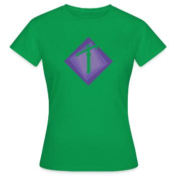 Crane construction site - Women's T-Shirt - kelly green - Front - AI Model Female 172 dark (172cm)