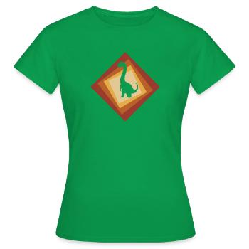 Dinosaurier Trex Dinosaurs - Frauen T-Shirt - Kelly Green - Vorne - AI Model Female 172 dark (172cm)