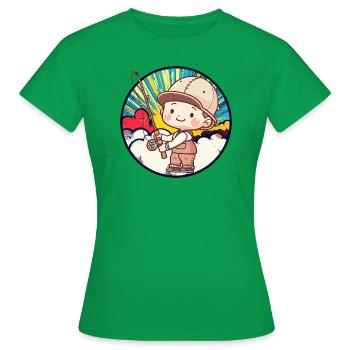 Angler Angelrute - Frauen T-Shirt - Kelly Green - Vorne - AI Model Female 172 dark (172cm)