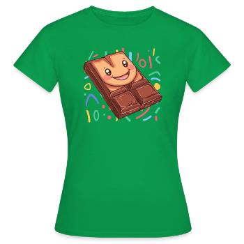 Schokolade Vanille Schoko - Frauen T-Shirt - Kelly Green - Vorne - AI Model Female 172 dark (172cm)