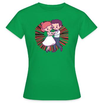 Danser Danseur Bal Danser - T-shirt Femme - vert - Devant - AI Model Female 172 dark (172cm)