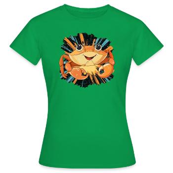 Krabbe Shrimp - Frauen T-Shirt - Kelly Green - Vorne - AI Model Female 172 dark (172cm)