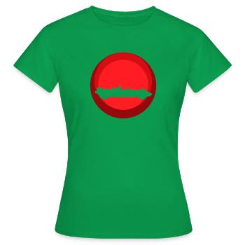 Coureur de drift sur piste de course - T-shirt Femme - vert - Devant - AI Model Female 172 dark (172cm)