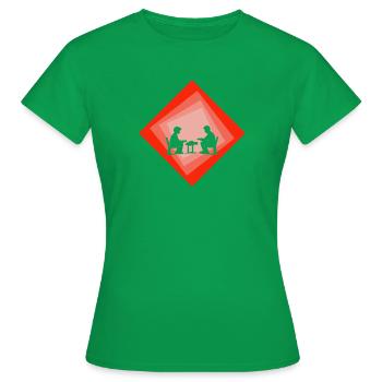 Jeux de société Tactiques Jeu communautaire - T-shirt Femme - vert - Devant - AI Model Female 172 dark (172cm)