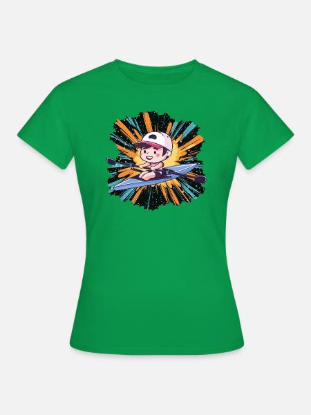 Kayak Kajak - Frauen T-Shirt - Kelly Green