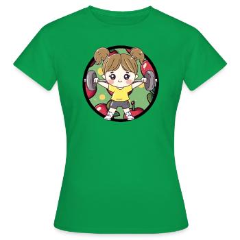 Training Fitnesstrainer - Frauen T-Shirt - Kelly Green - Vorne - AI Model Female 172 dark (172cm)