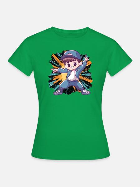 Breakdance Breakdancer - Frauen T-Shirt - Kelly Green