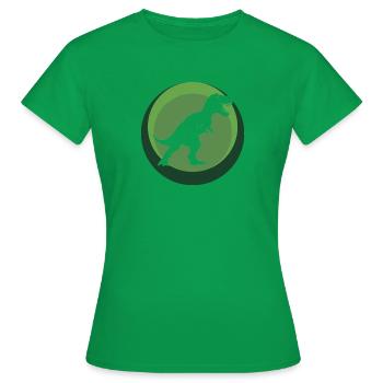 Musée des dinosaures - T-shirt Femme - vert - Devant - AI Model Female 172 dark (172cm)