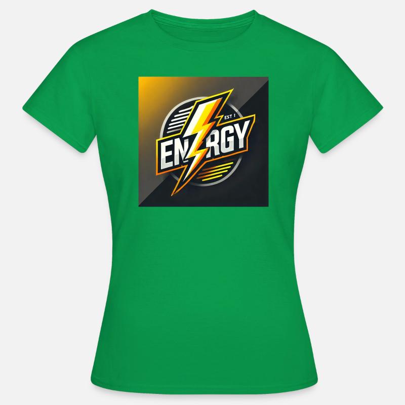 Énergie : Design dynamique avec éclairage - T-shirt Femme - vert