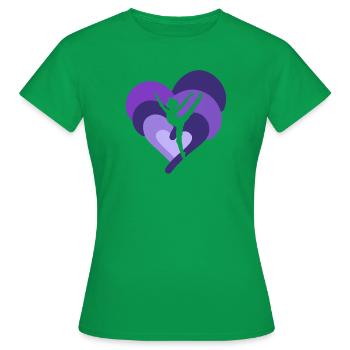 Handstand Gymnastics Trainer - Women's T-Shirt - kelly green - Front - AI Model Female 172 dark (172cm)