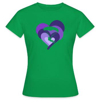 Paragliding - Frauen T-Shirt - Kelly Green - Vorne - AI Model Female 172 dark (172cm)