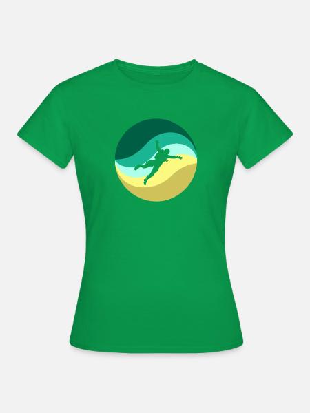 Parachuting Base Jumping Freifall - Frauen T-Shirt - Kelly Green