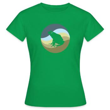 Frosch Quak Quark - Frauen T-Shirt - Kelly Green - Vorne - AI Model Female 172 dark (172cm)