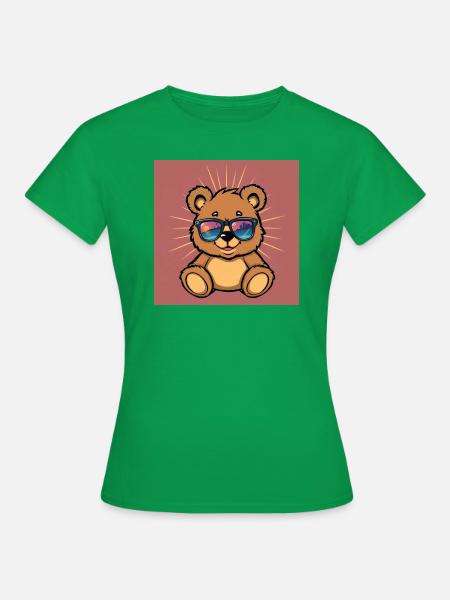 Teddy vibes - Frauen T-Shirt - Kelly Green