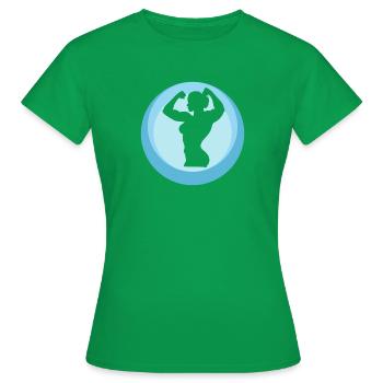 Bodybuilding Gewicht - Frauen T-Shirt - Kelly Green - Vorne - AI Model Female 172 dark (172cm)