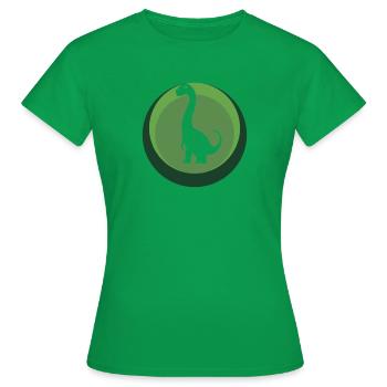 Dinosaurier Urzeit Rex - Frauen T-Shirt - Kelly Green - Vorne - AI Model Female 172 dark (172cm)