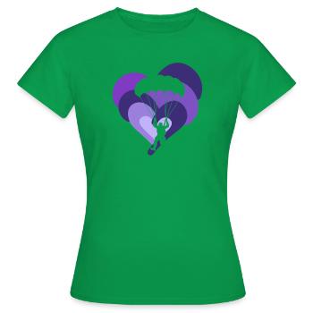 Fallschirmspringen Extremsport Luft - Frauen T-Shirt - Kelly Green - Vorne - AI Model Female 172 dark (172cm)