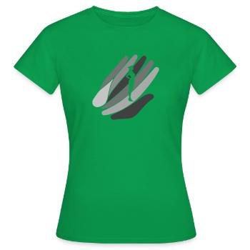 Hôtesse de l’air Hôtesse de l’air Hôtesse de l’air - T-shirt Femme - vert - Devant - AI Model Female 172 dark (172cm)