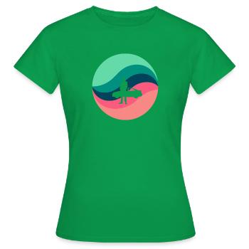 Vendeur de voitures - T-shirt Femme - vert - Devant - AI Model Female 172 dark (172cm)