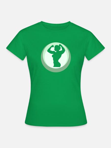 Bodybuilding Hantel Gewichte - Frauen T-Shirt - Kelly Green
