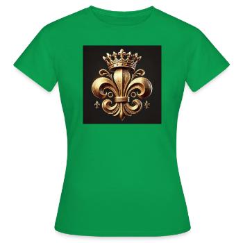 Fleur de lys royale - T-shirt Femme - vert - Devant - AI Model Female 172 dark (172cm)