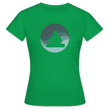 DJ Discjockey - Frauen T-Shirt - Kelly Green - Vorne - AI Model Female 172 dark (172cm)
