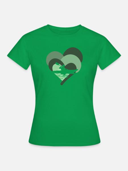 Kajakfahren Rafting - Frauen T-Shirt - Kelly Green