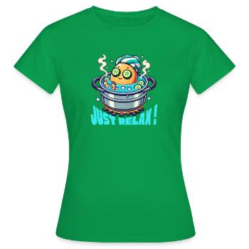 Hervorragende Entspannung. - Frauen T-Shirt - Kelly Green - Vorne - AI Model Female 172 dark (172cm)