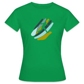 Bowler Bowlen Bowlingteam - Frauen T-Shirt - Kelly Green - Vorne - AI Model Female 172 dark (172cm)