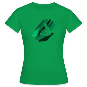 Chef étoilé en cuisine - T-shirt Femme - vert - Devant - AI Model Female 172 dark (172cm)