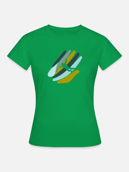 Skydive Flugsport - Frauen T-Shirt - Kelly Green