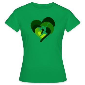 Handstand Gymnasts - Women's T-Shirt - kelly green - Front - AI Model Female 172 dark (172cm)
