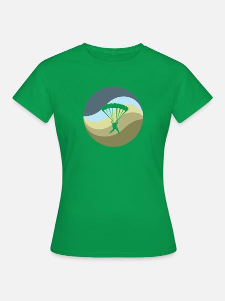 Paragliding Fallschirmspringen Para - Frauen T-Shirt - Kelly Green