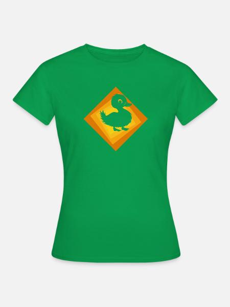 Enten Entchen - Frauen T-Shirt - Kelly Green