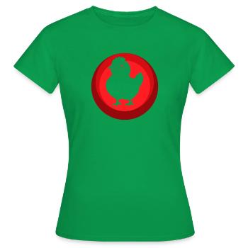 Chicken, Egg, Poultry - Women's T-Shirt - kelly green - Front - AI Model Female 172 dark (172cm)