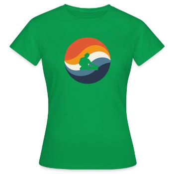 DJ Djing Rave - T-shirt Femme - vert - Devant - AI Model Female 172 dark (172cm)