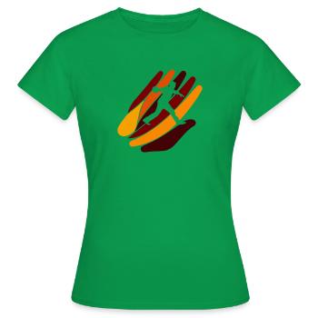 Bowler Pin - Frauen T-Shirt - Kelly Green - Vorne - AI Model Female 172 dark (172cm)