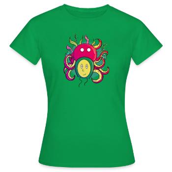 Mente de pulpo - T-shirt Femme - vert - Devant - AI Model Female 172 dark (172cm)