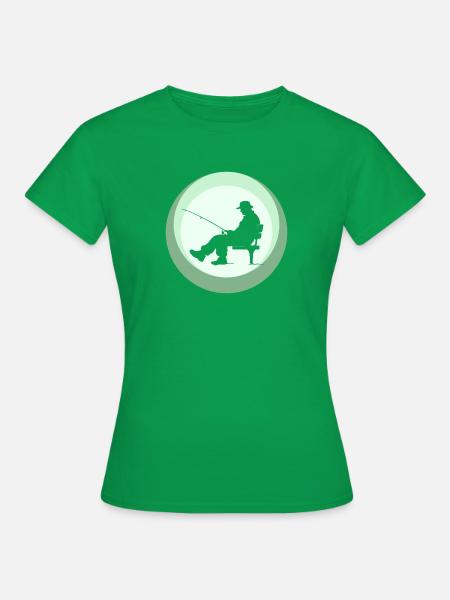 Fischen Angeln Angler - Frauen T-Shirt - Kelly Green